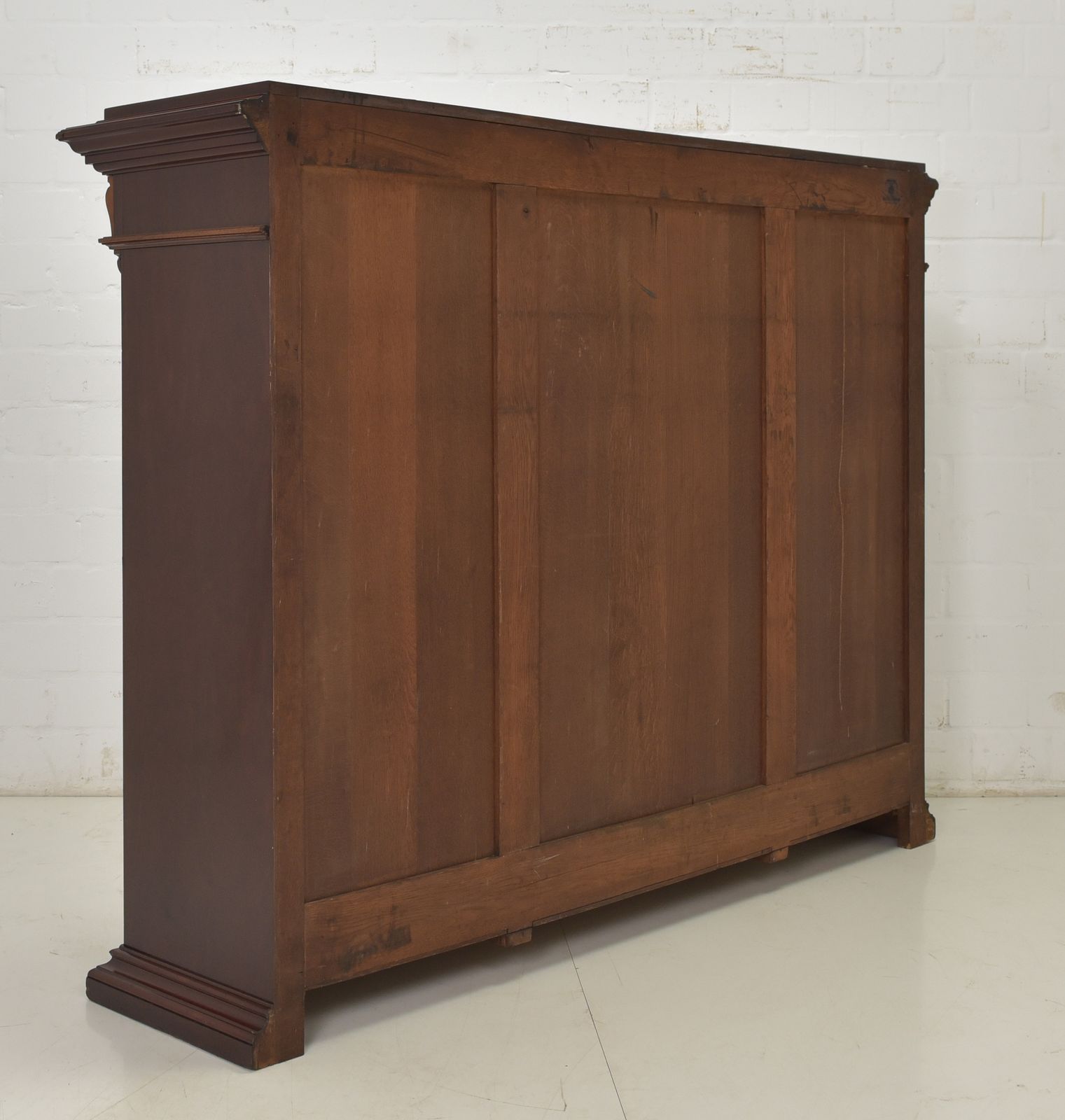 photo furniture Antique! Display Cabinet 1 Of 2 Restored Mahogany Wilhelminian Style Low Wide
