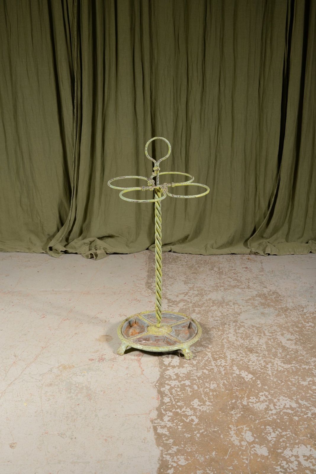 A Verdigris Wrought Iron Stick Umbrella Stand C 1900 photo Home Decor