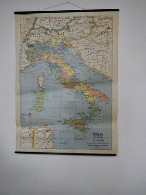 Geographical Map Of Italy, 1986 photo furniture