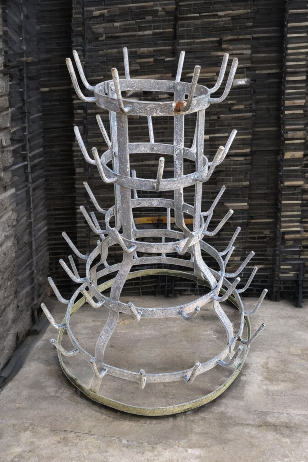 French 52 Peg Bottle Dryer Garden Sculpture photo 185.0