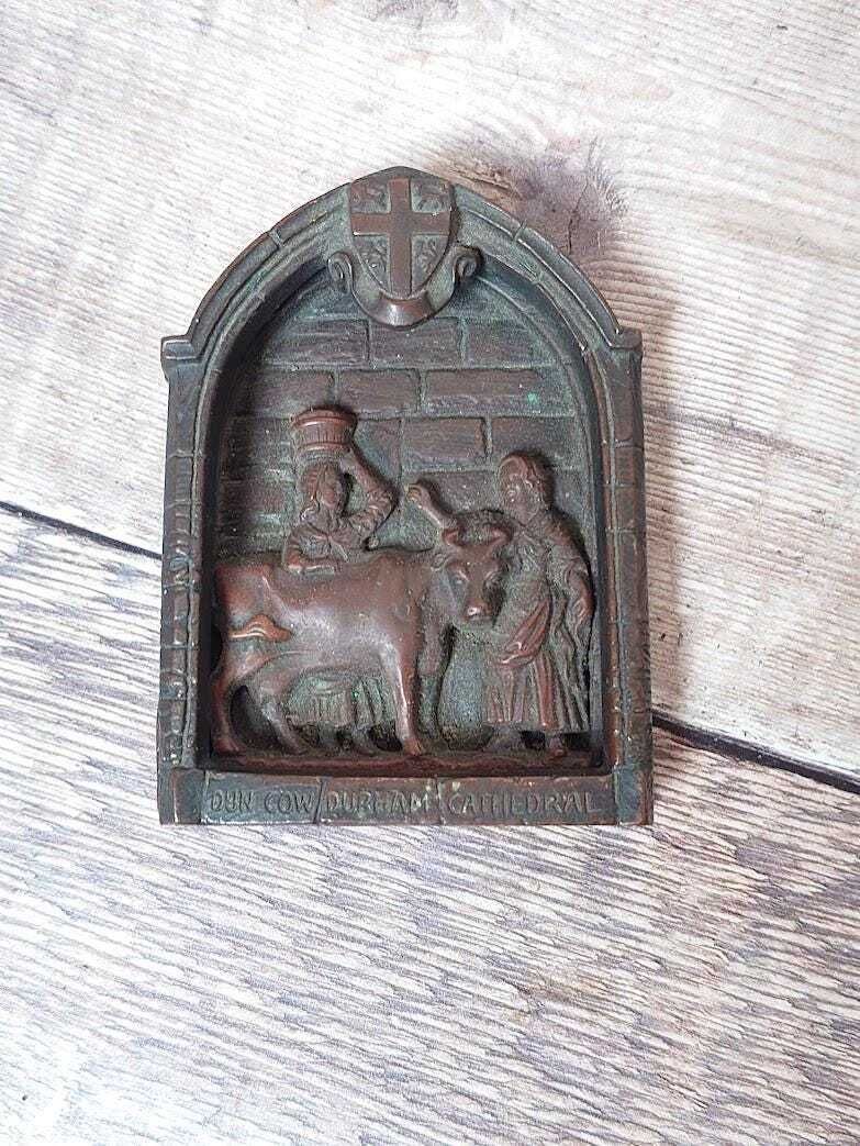 Dun Cow Durham Cathedral Small Collectible Door Knocker, Small Brass Door Knocker photo furniture