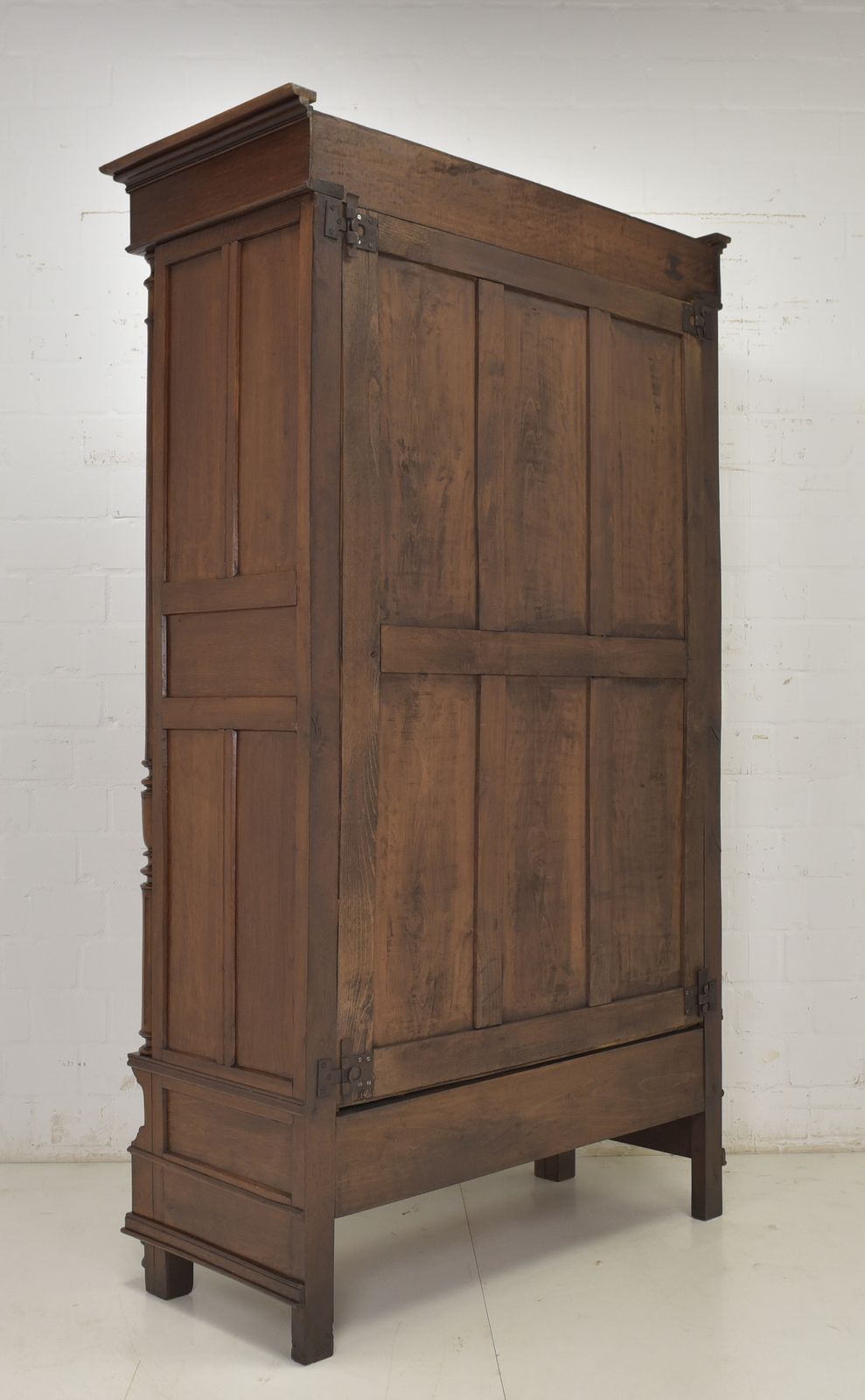 1596.0 Wardrobe Restored Wilhelminian Style Around 1890, Solid Oak Hall Cupboard photo