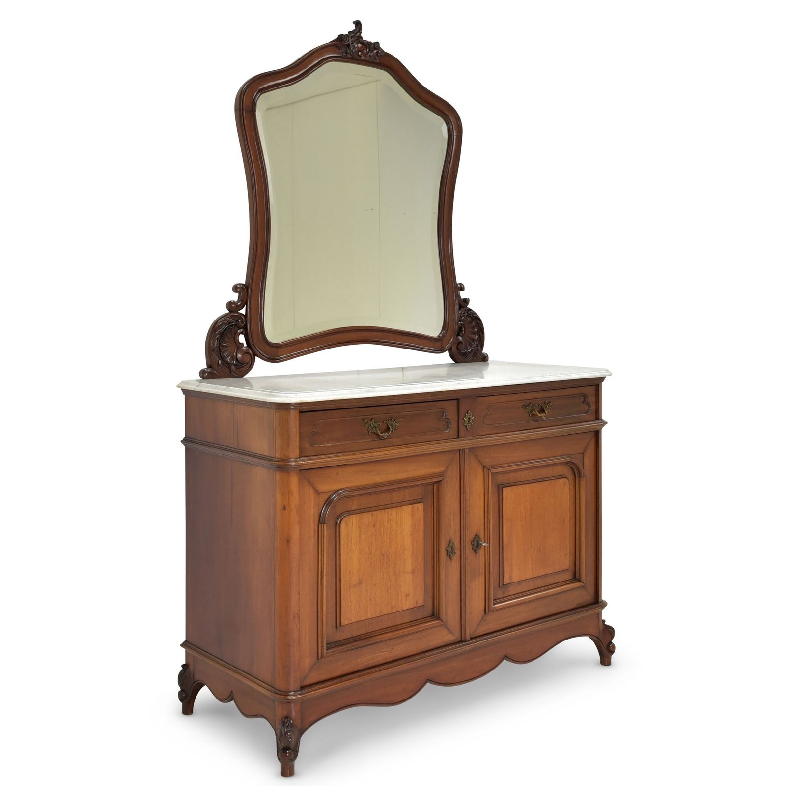 Mirrored Chest Of Drawers Restored Mahogany Circa 1900. Vanity Unit Bedroom.