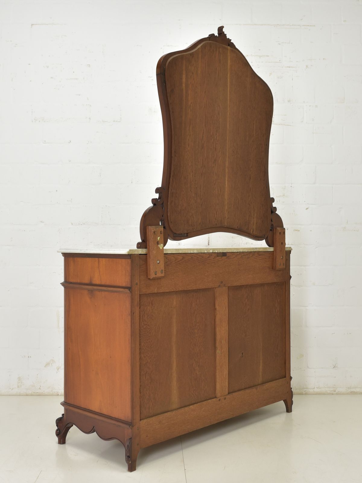 Furniture Mirrored Chest Of Drawers Restored Mahogany Circa 1900. Vanity Unit Bedroom. photo