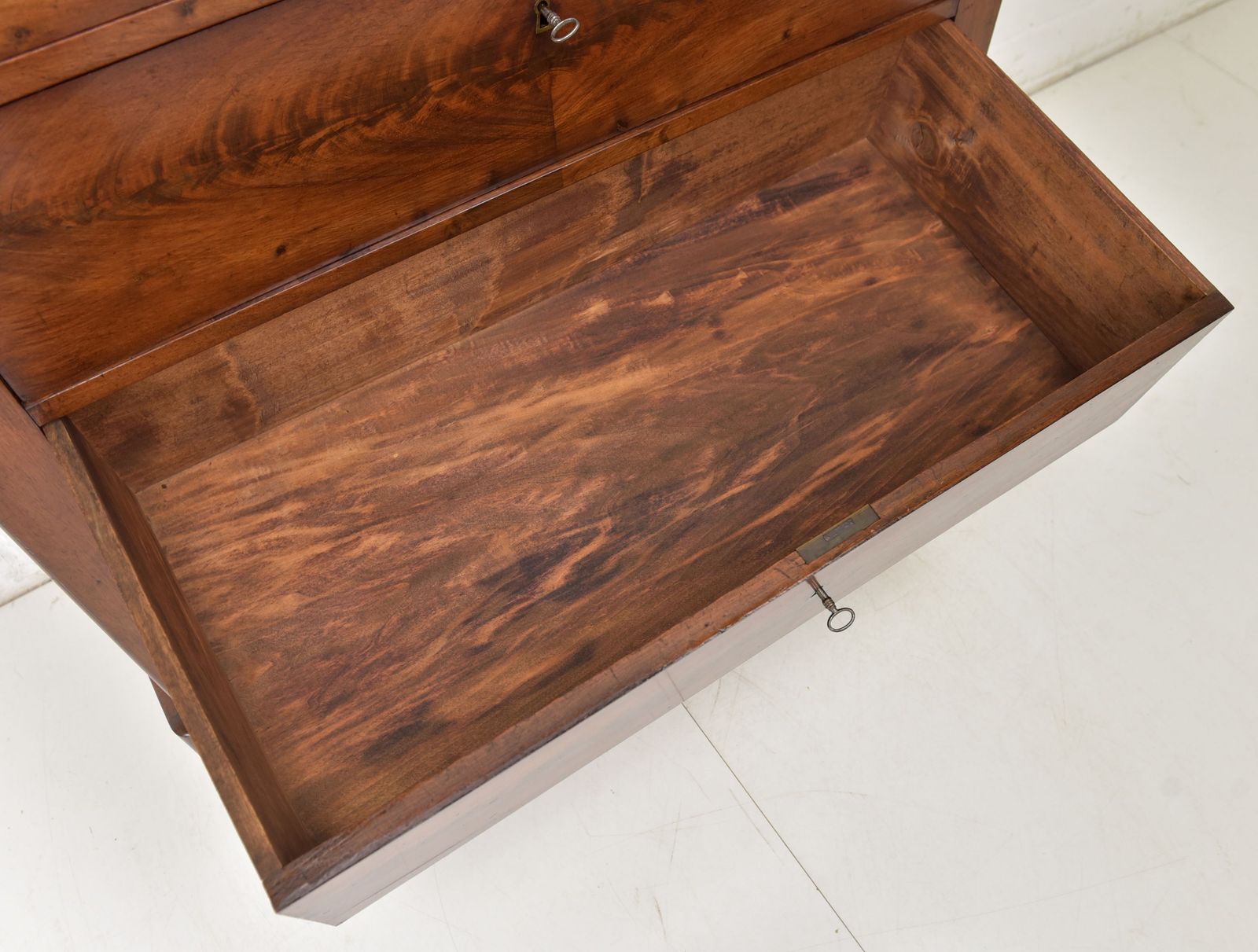 Antique! Narrow Chest Of Drawers Restored Mahogany Louis Philippe Circa 1880 photo 1077.0