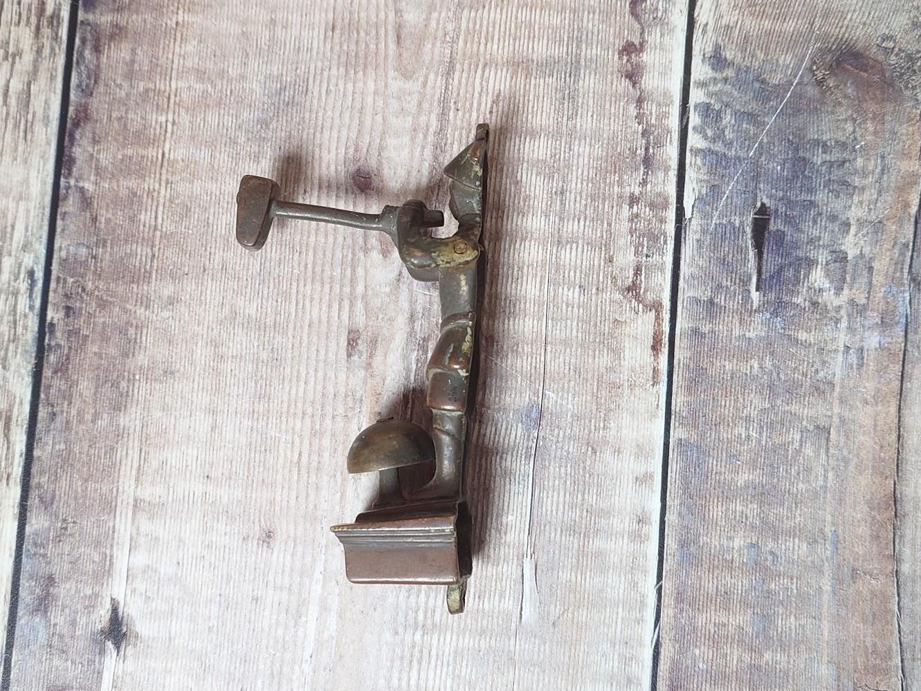 photo furniture Jack Hammer Minehead, Small Antique Collectible Brass Door Knocker, Small Collectible Brass Shop Bell