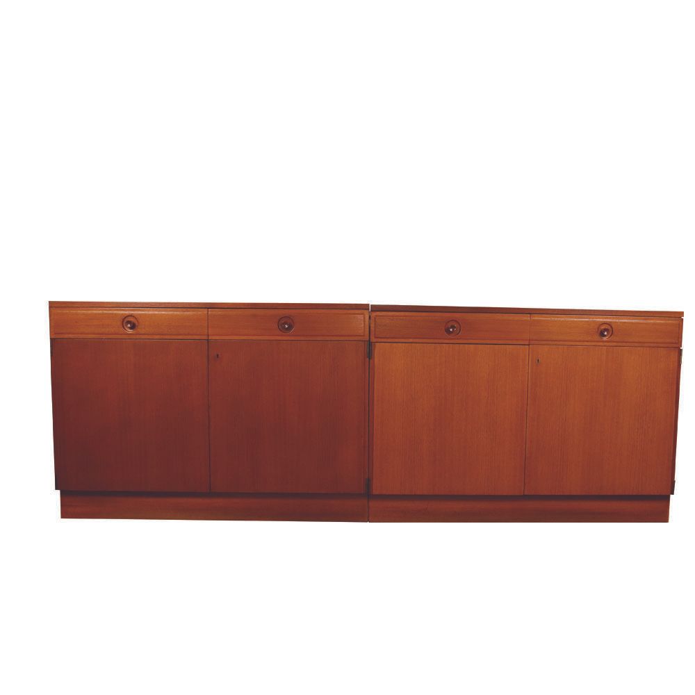 Swedish Sideboard In Teak By Bertil Fridhagen For Bodafors, 1960s, Set Of 2 photo furniture