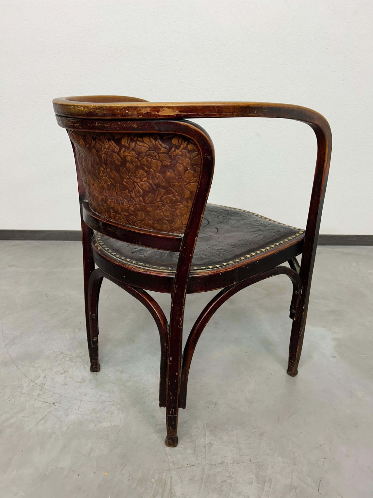 Secession Office Chair No.715f By Gustav Siegel For J&J Kohn photo vintage