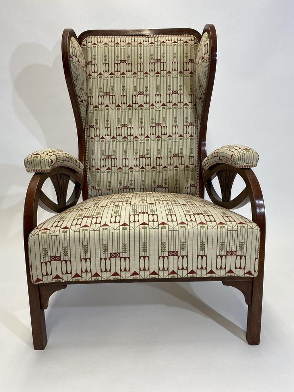 Art Nouveau Wing Chair No.6542 By Thonet photo furniture