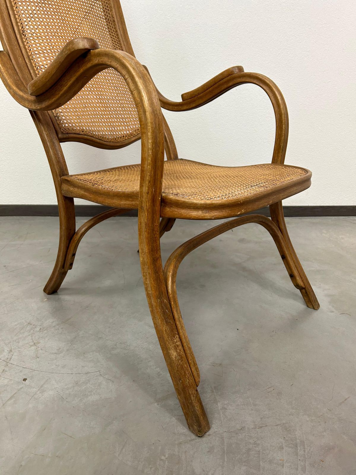 Easy Armchair No.1 With Rattan Seat By Thonet photo 1924.0