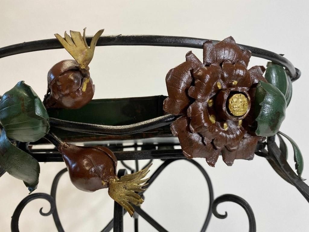 Art Nouveau Forged Flower Stand photo for sale