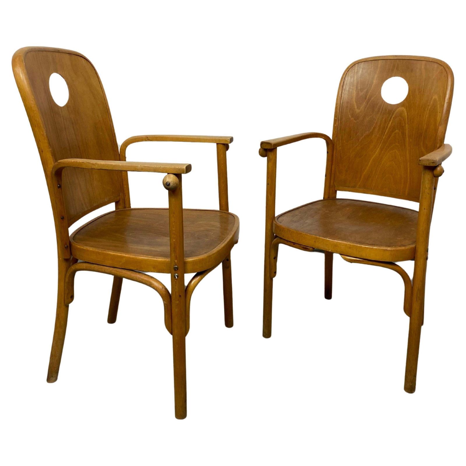 Very Rare Armchairs Nr.813 /1f By Josef Hoffmann For Jacob Josef Kohn
