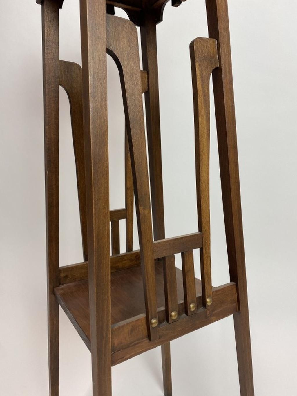 Secession Flower Stand By Gustave Serrurier Bovy photo for sale