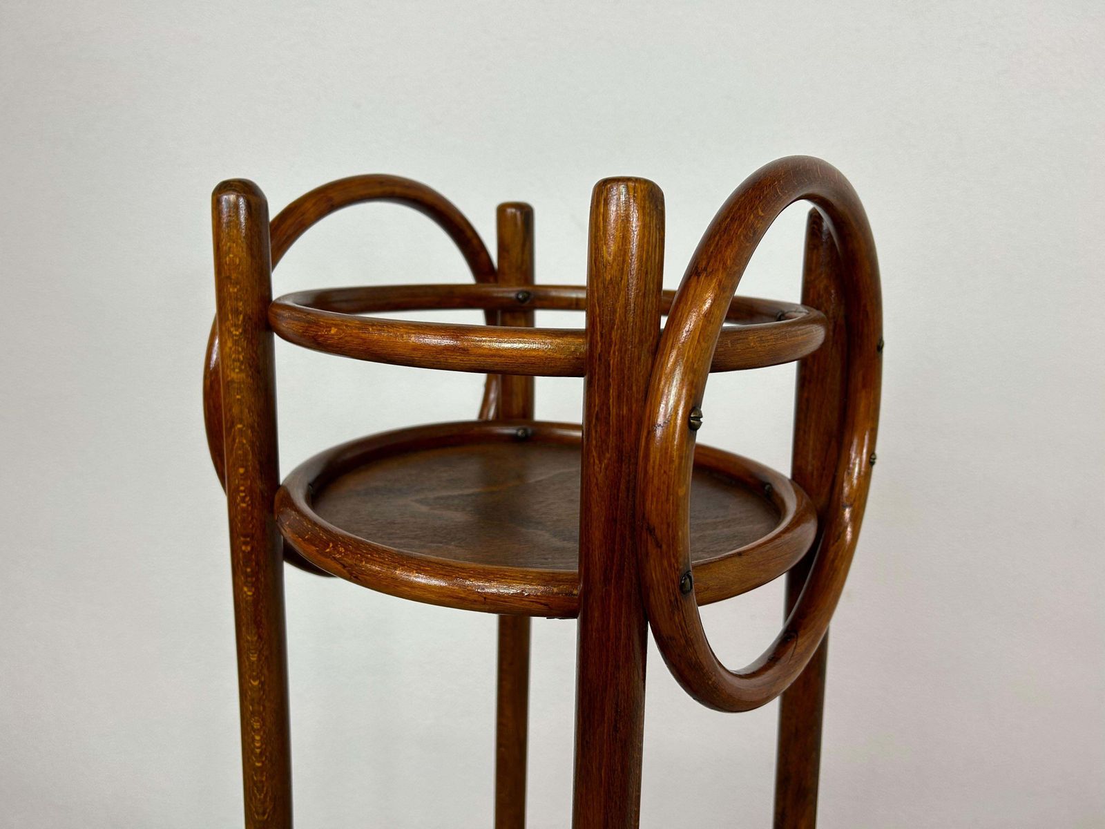 Bentwoon Plant Stand Attr. Otto Wagner For Thonet photo vinterior