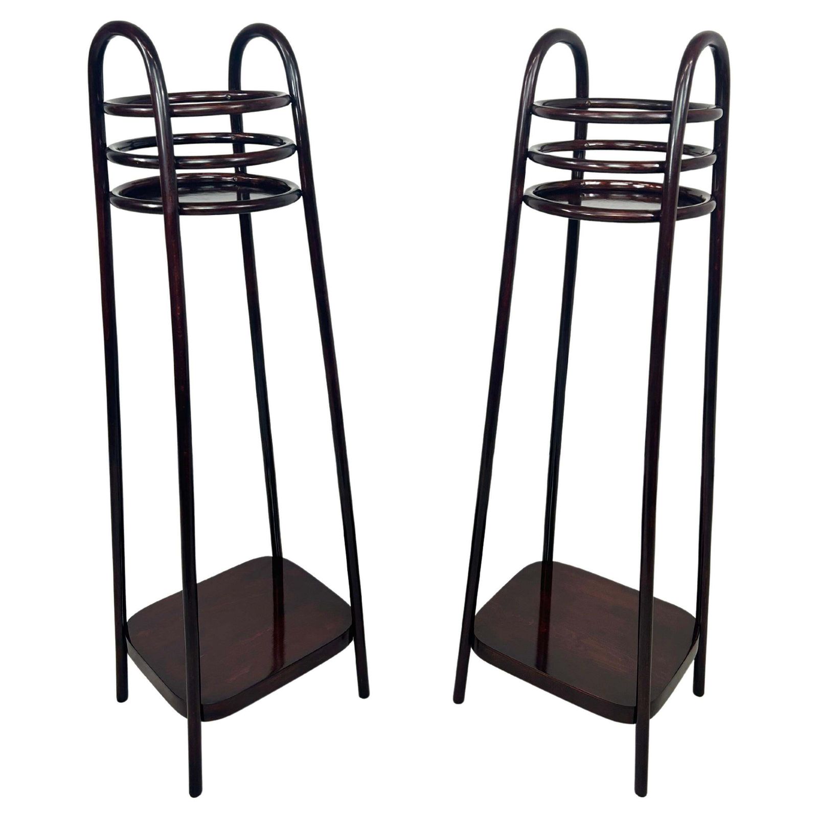 Pair Of Secession Plant Stands No.1109 By J&J Kohn