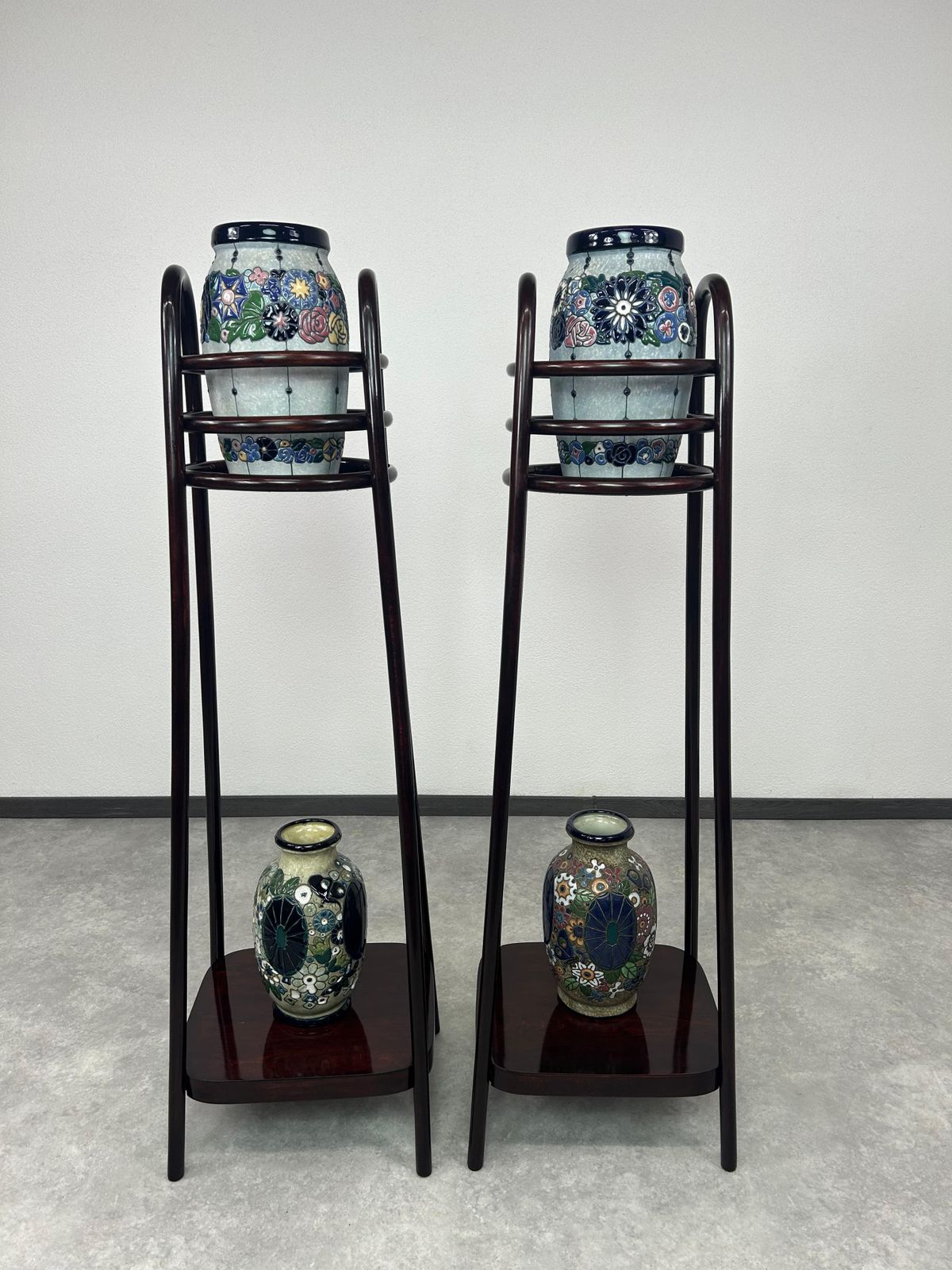 Pair Of Secession Plant Stands No.1109 By J&J Kohn photo for sale