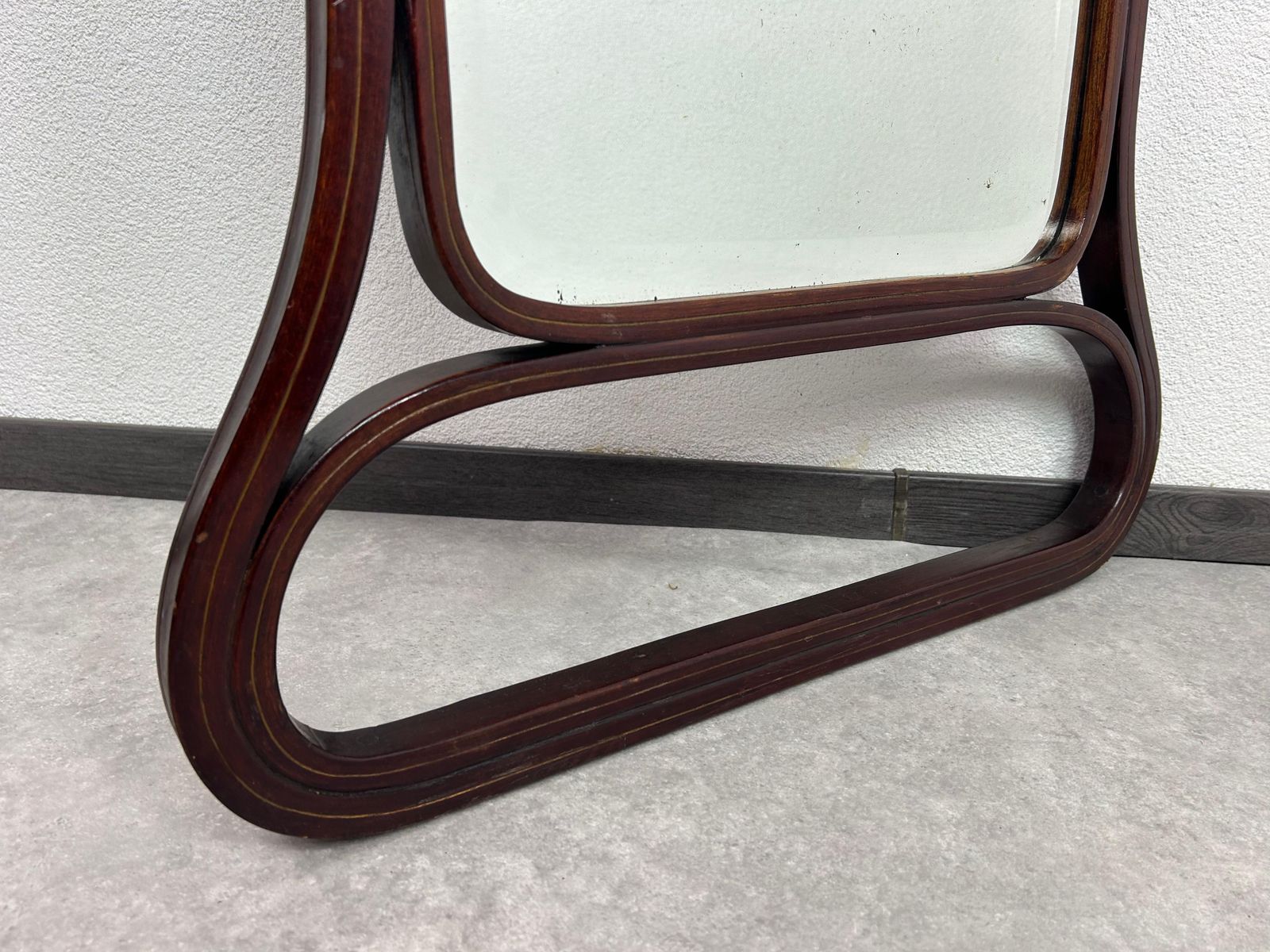 Extremely Rare Secession Mirror Nr. 1148 By Gustav Siegel For J&J Kohn photo for sale