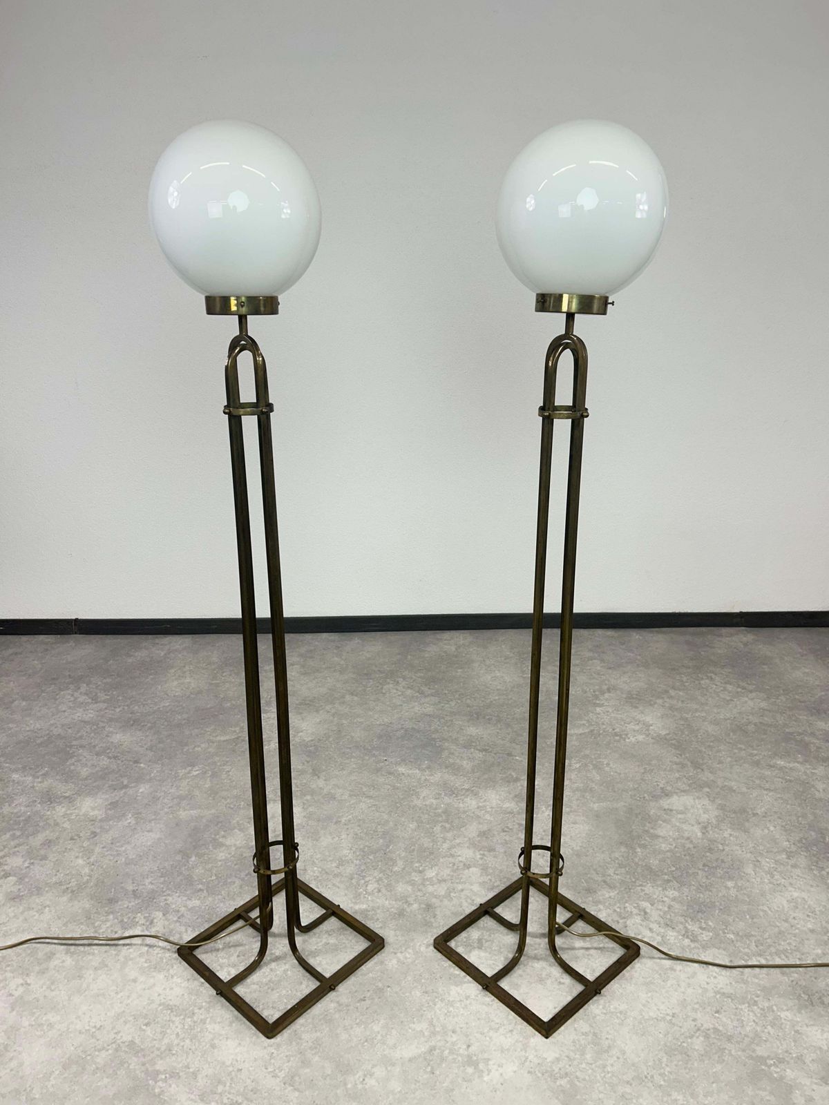 Pair Of Art Nouveau Floor Lamps By Adolf Loos photo for sale