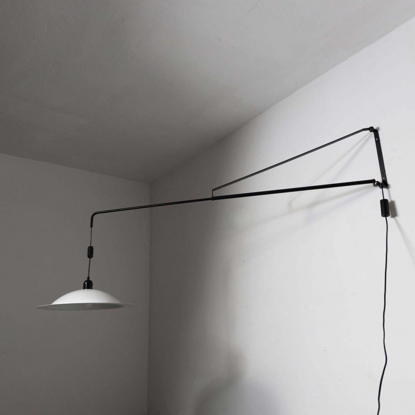 Mid Century Wall Lamp Potence Counterweight By Stilnovo. Italy, 1970s photo furniture