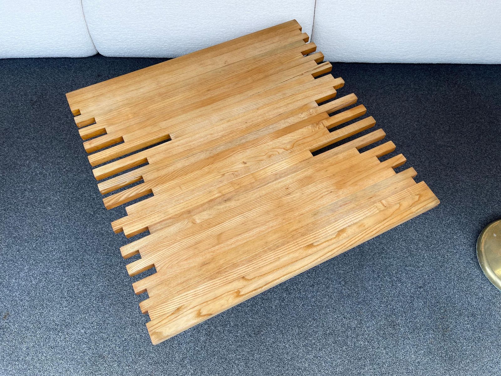 Italian Mid Century Modern Wood Coffee Table, Italy, 1970s photo vintage