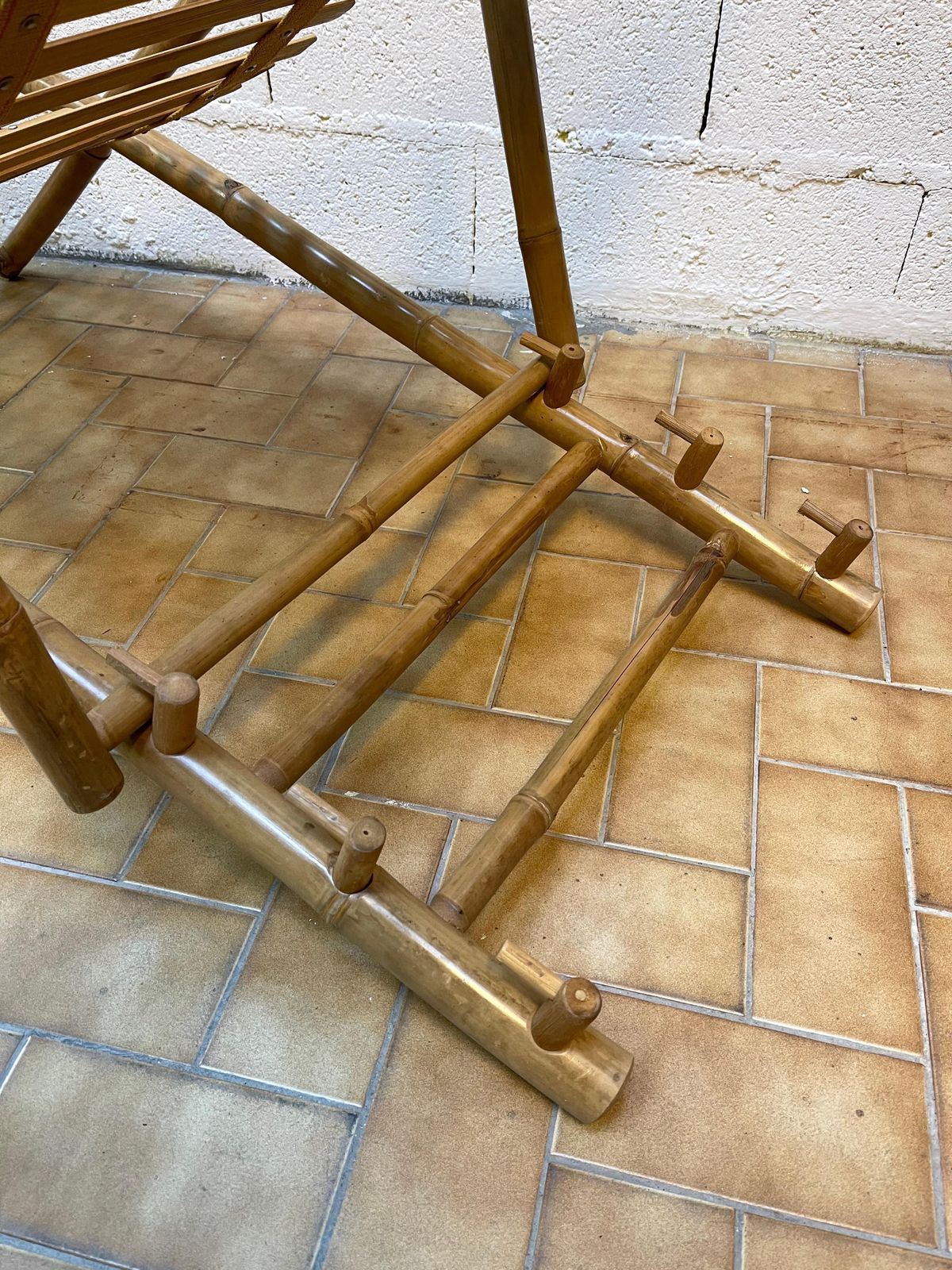 Bamboo Lounge Chair, Italy, 1980s photo buy