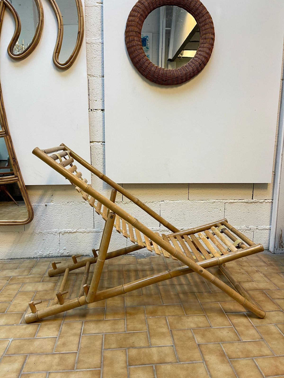 1197.0 Bamboo Lounge Chair, Italy, 1980s photo