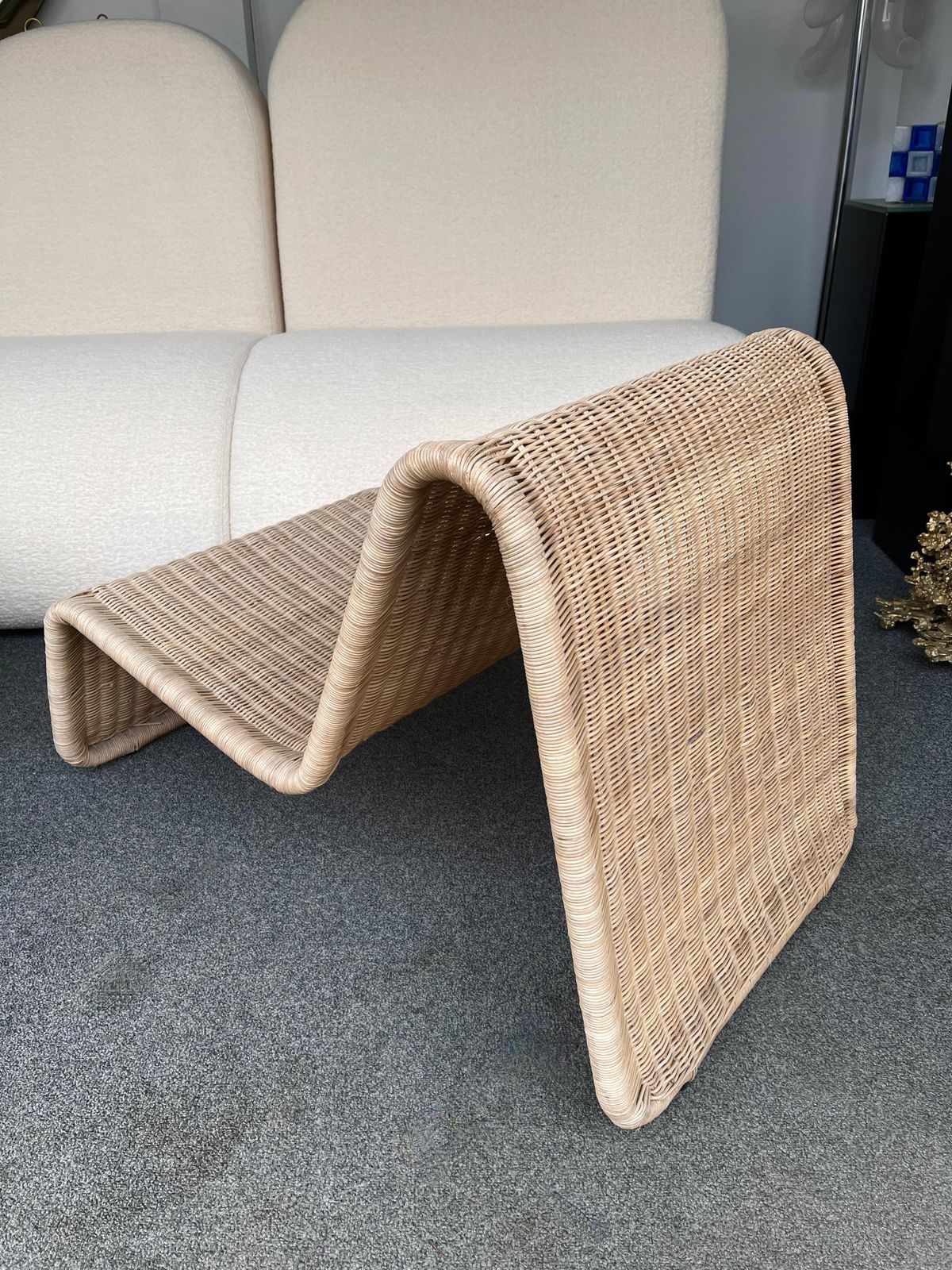 Rattan Slipper Chair, 1980s photo 2138.0