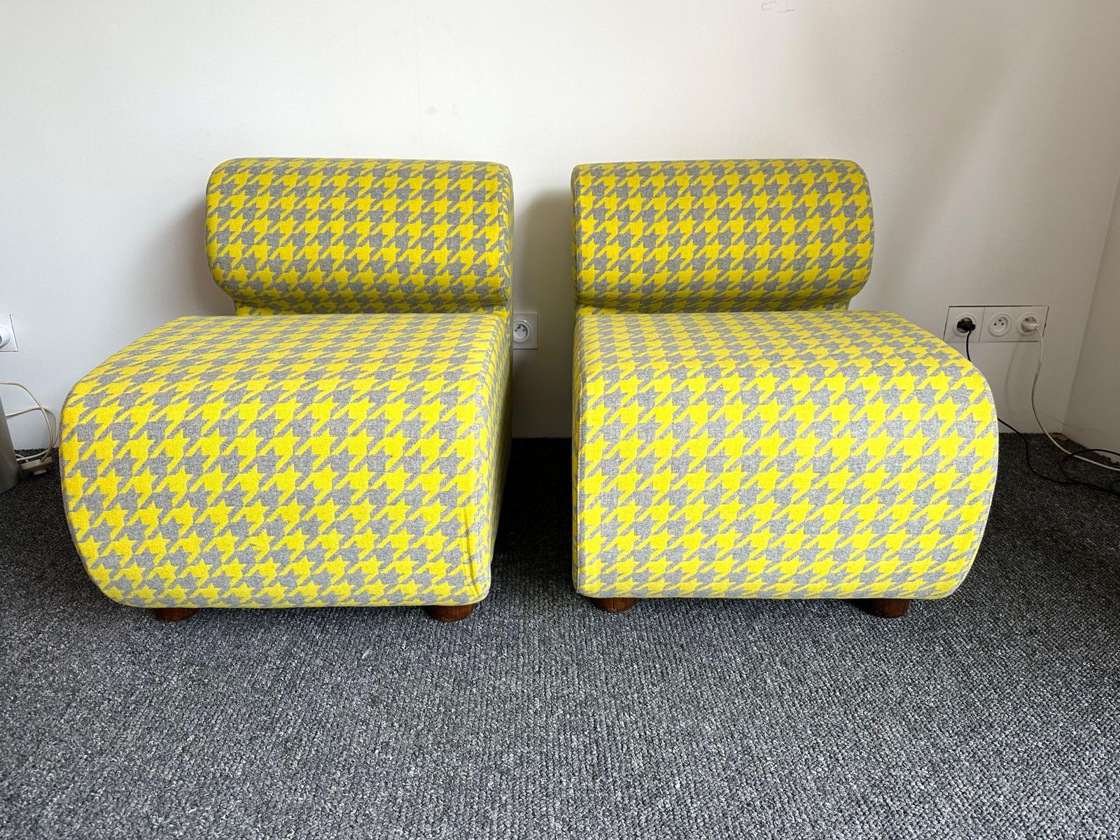 Mid Century Modern Pair Of Slipper Chairs P. Italy, 1970s photo furniture