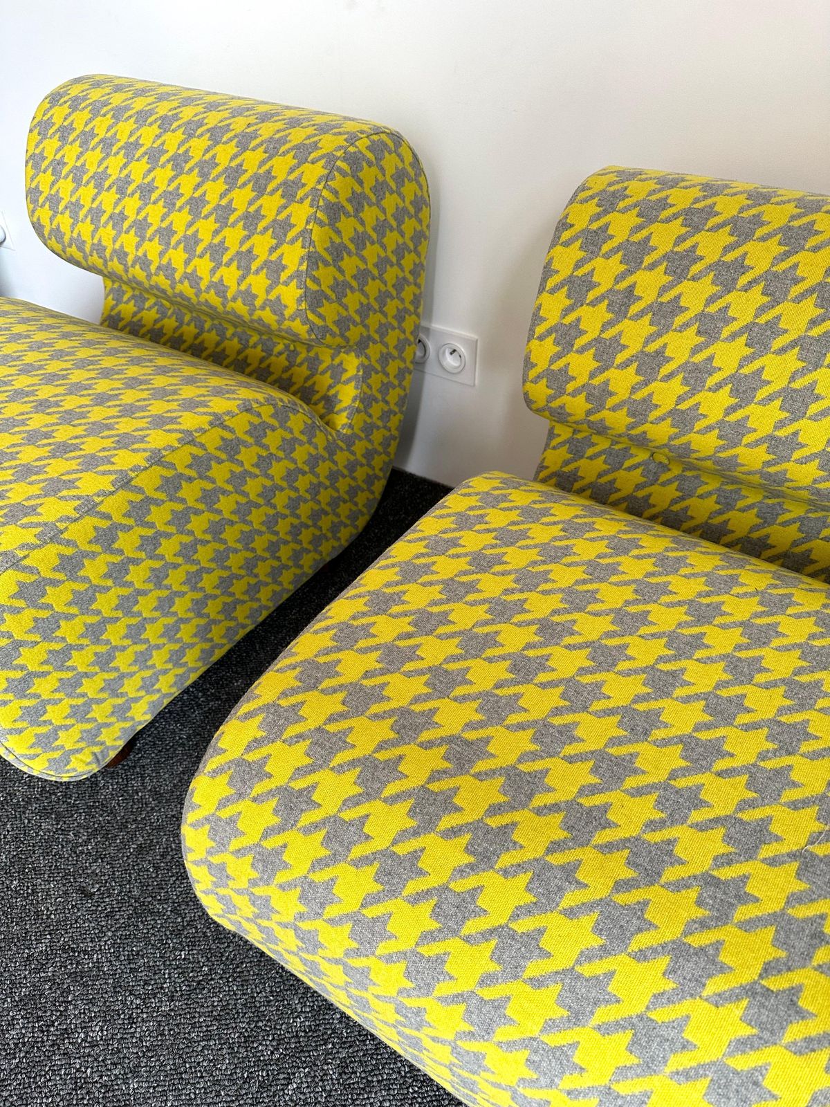 Mid Century Modern Pair Of Slipper Chairs P. Italy, 1970s photo Furniture