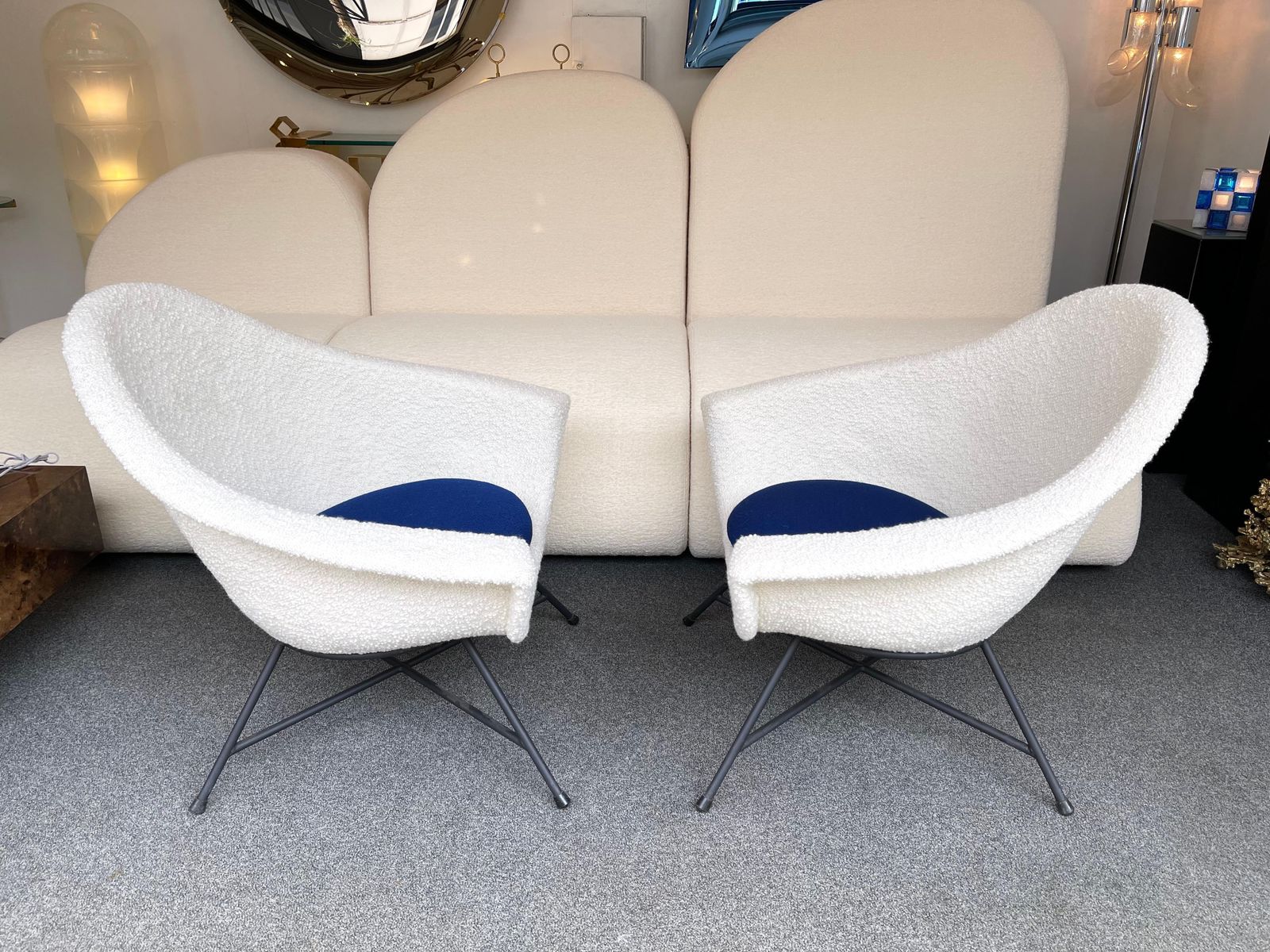 Pair Of Armchairs 58 By Dangles & Defrance For Burov. France, 1950s photo furniture