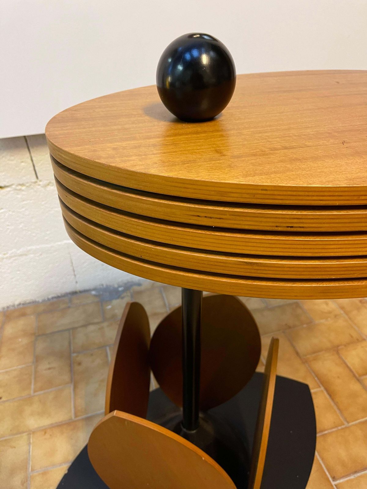 Furniture Wood Flower Modular Table. Italy, 1980s photo