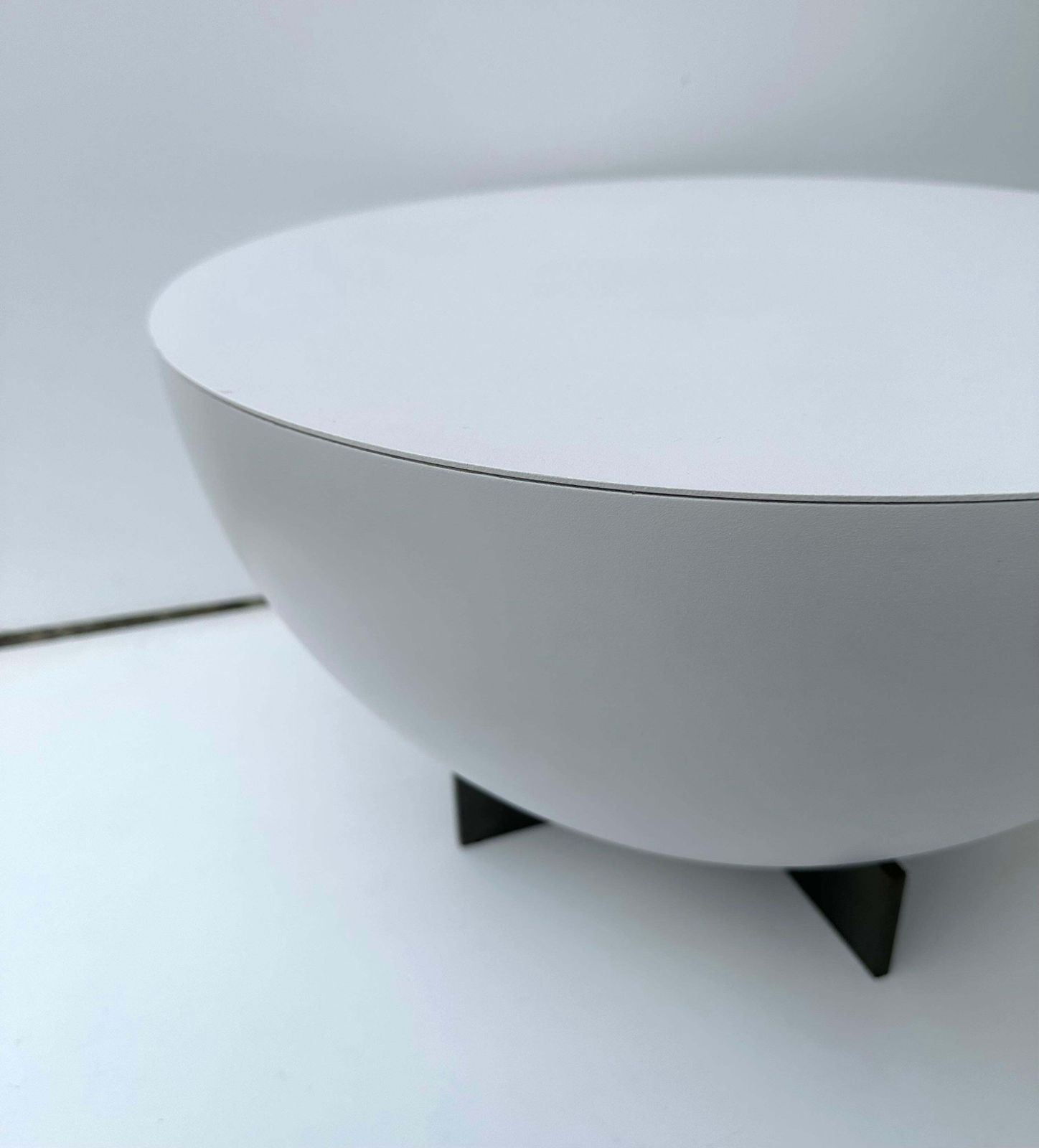 Pair Of Side Tables Lacquered Metal By Neil David. Netherland, 2000s photo 3250.0
