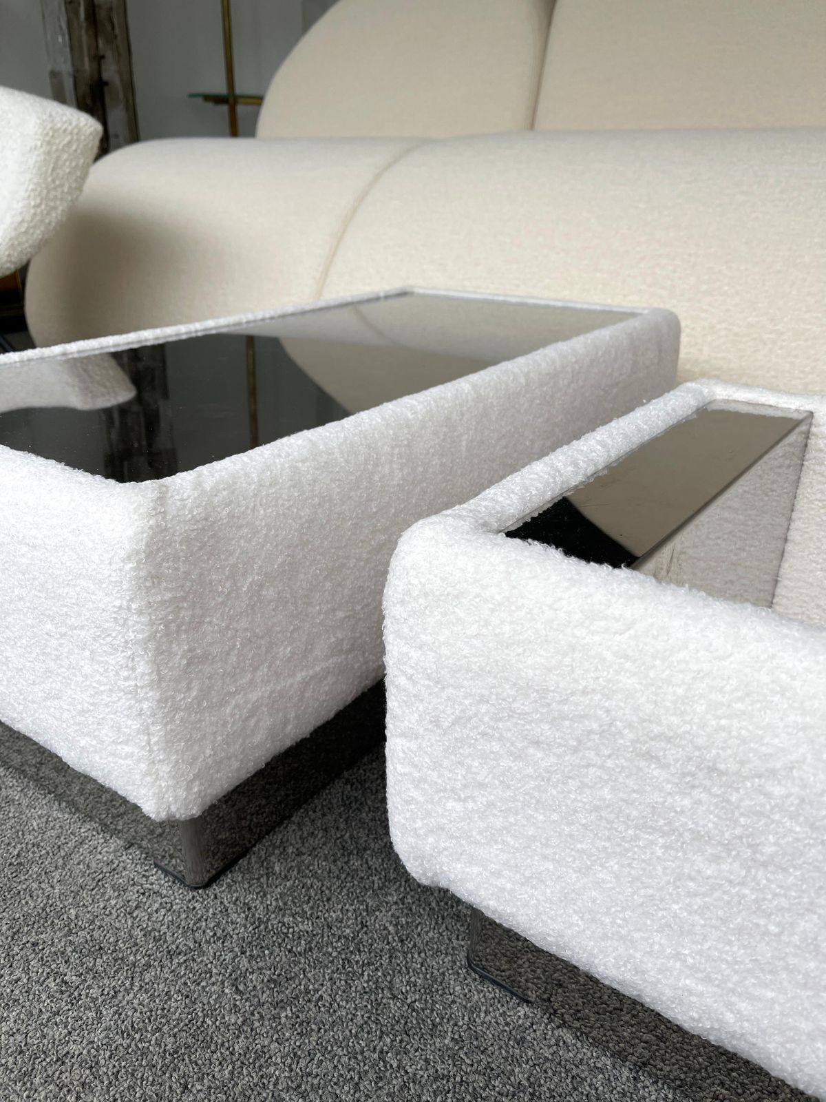 photo furniture Pair Of Side Tables Kenthia By Ernesto Radaelli For Saporiti, Italy, 1970s