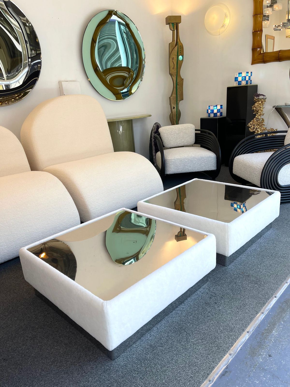 Pair Of Tables Kenthia By Ernesto Radaelli For Saporiti, Italy, 1970s photo 4533.0