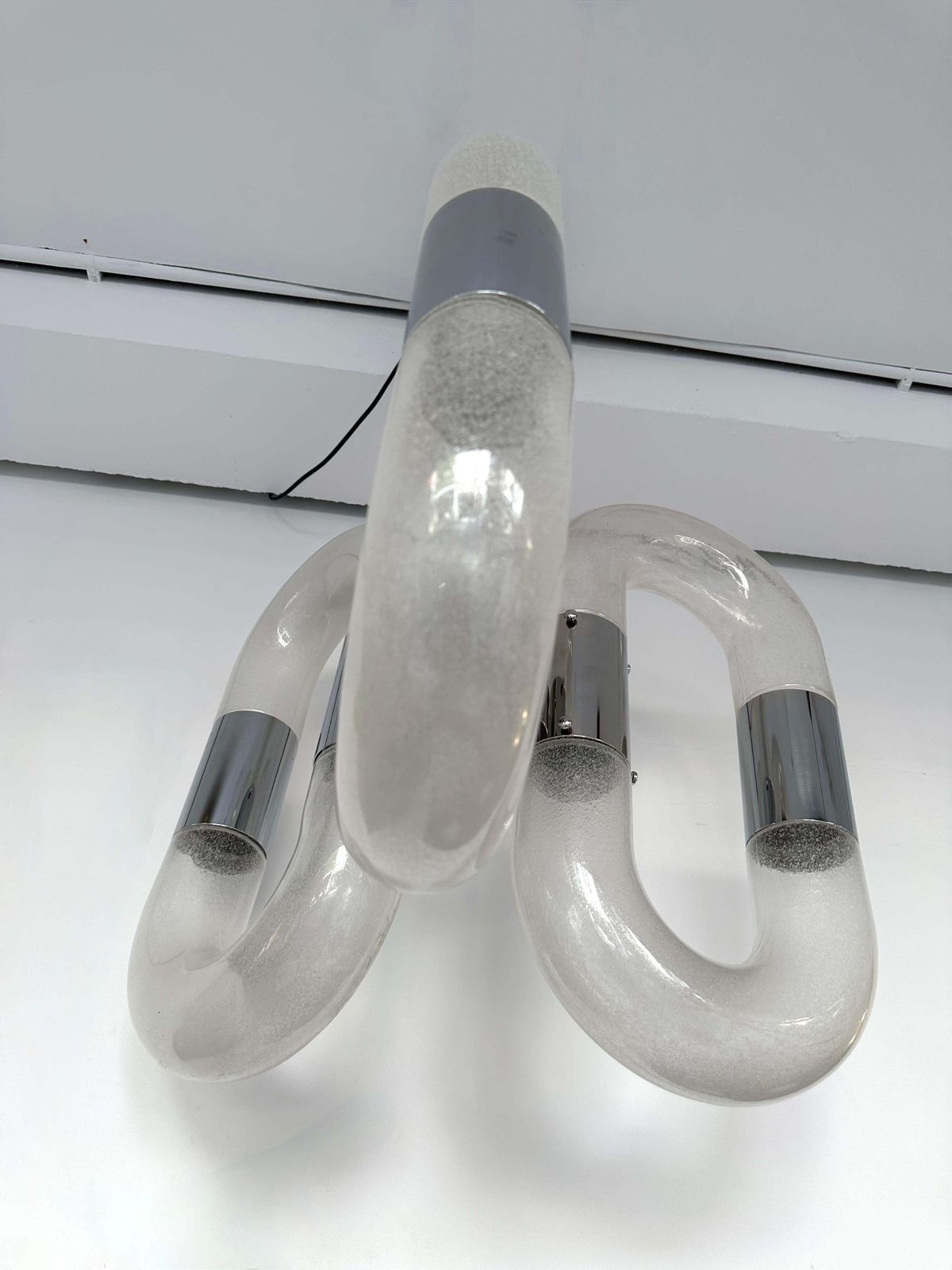Chandelier Murano Glass And Metal By Aldo Nason For Mazzega, Italy, 1970s photo buy