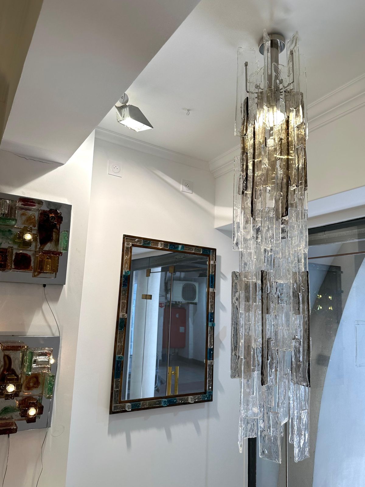 Cascade Chandelier Murano Glass Ls101 By Carlo Nason For Mazzega, Italy, 1970s photo buy