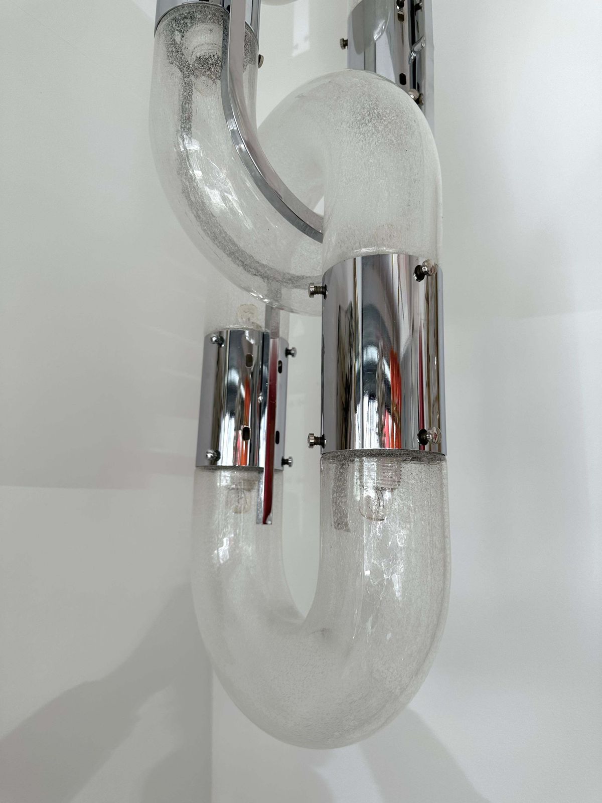 Chandelier Murano Glass And Metal By Aldo Nason For Mazzega, Italy, 1970s photo for sale