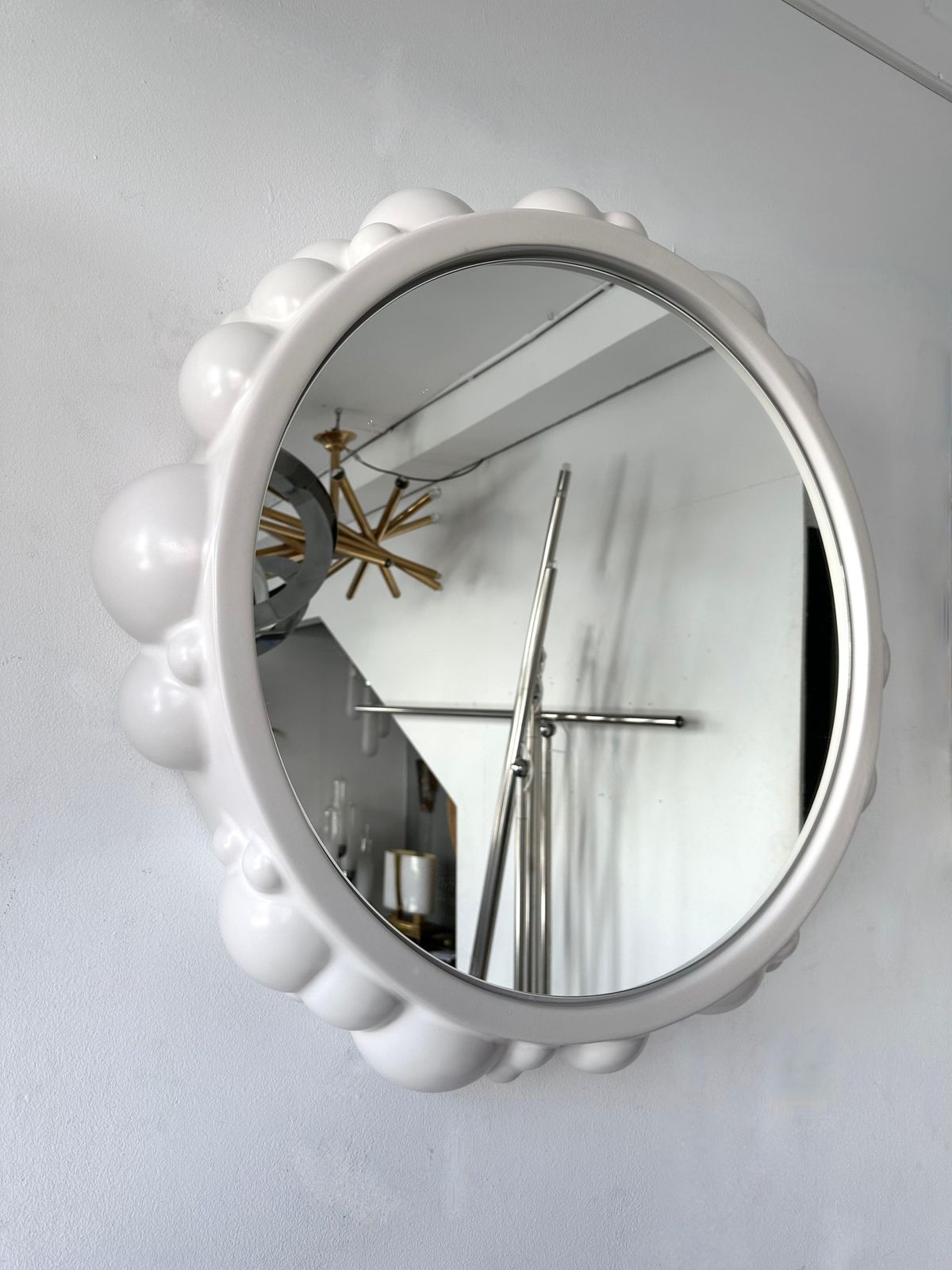 Home Decor Contemporary Bubble Atomo Ceramic Mirror By Antonio Cagianelli, Italy photo