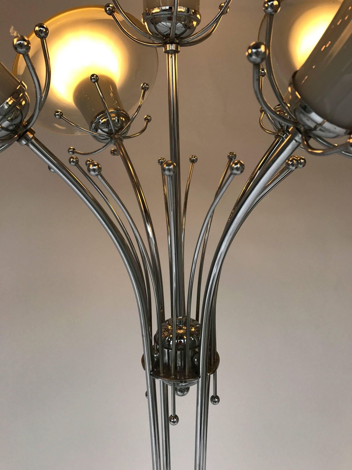 Floor Lamp Flower Murano Glass, Italy, 1970s photo vintage