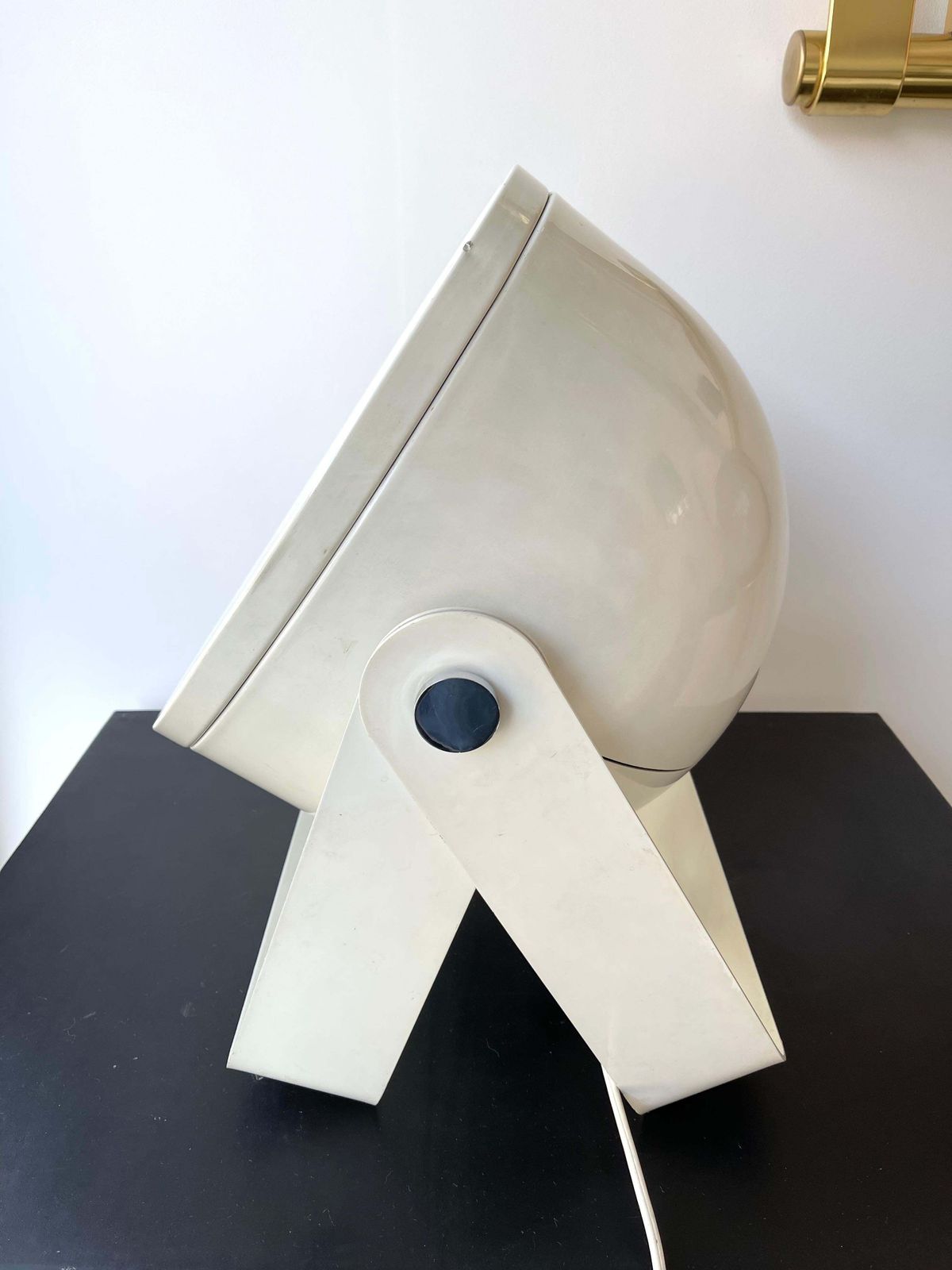 photo vinterior White Metal Lacquered Spot Lamp By Targetti Sankey, Italy, 1970s