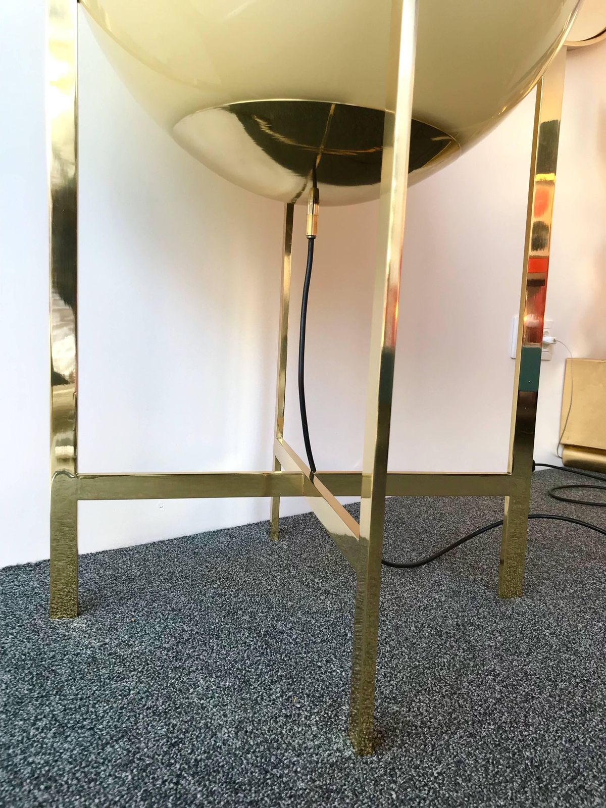 Brass And Glass Floor Lamp By La Murrina Murano, Italy, 1990s photo vinterior