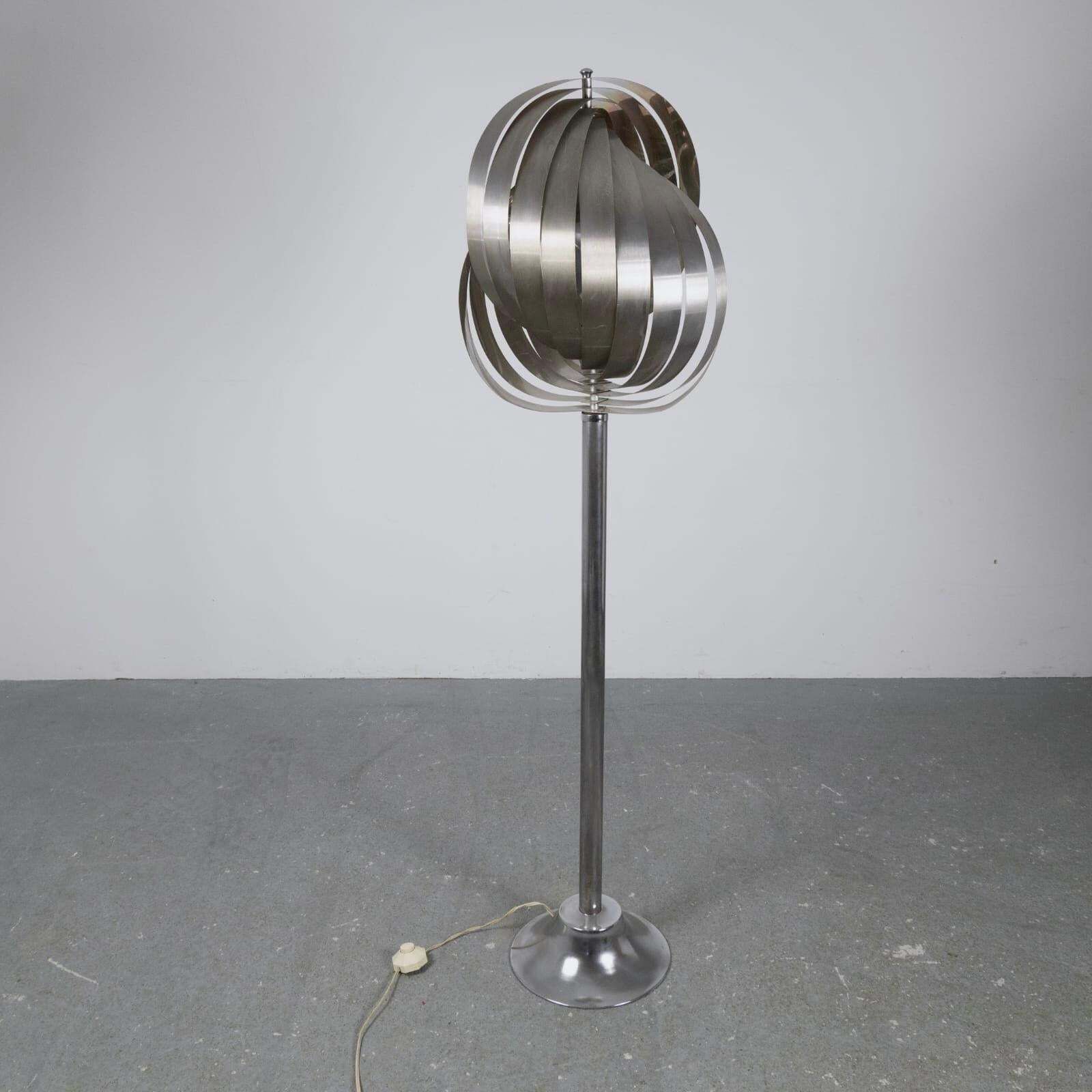 Space Age Metal Floor Lamp By Henri Mathieu, France, 1970s photo vinterior