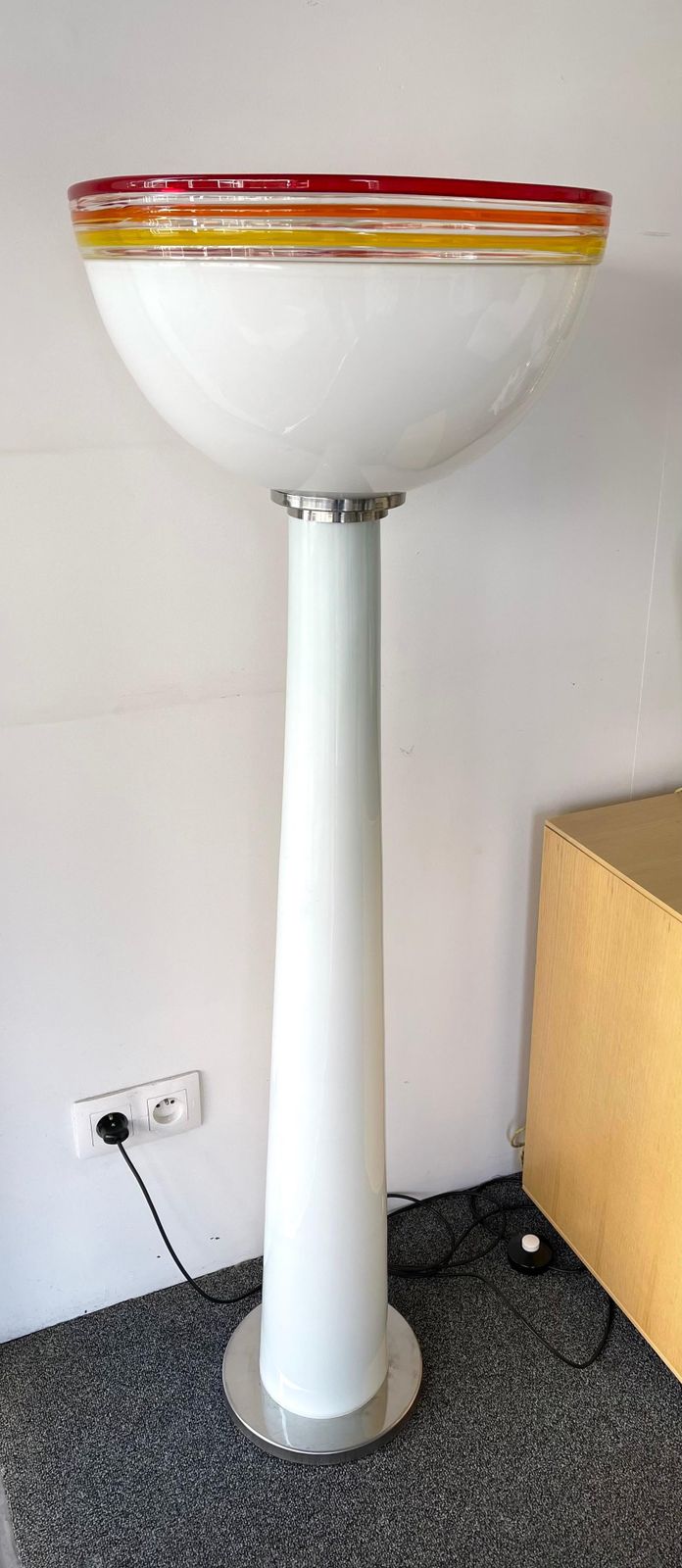 photo buy Murano Glass Floor Lamp By Roberto Pamio For Leucos, Italy, 1970s