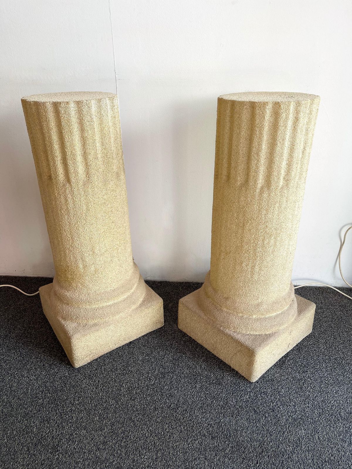 3592.0 Pair Of Column Floor Lamps By Luciano Sartini For Singleton, Italy, 1970s photo