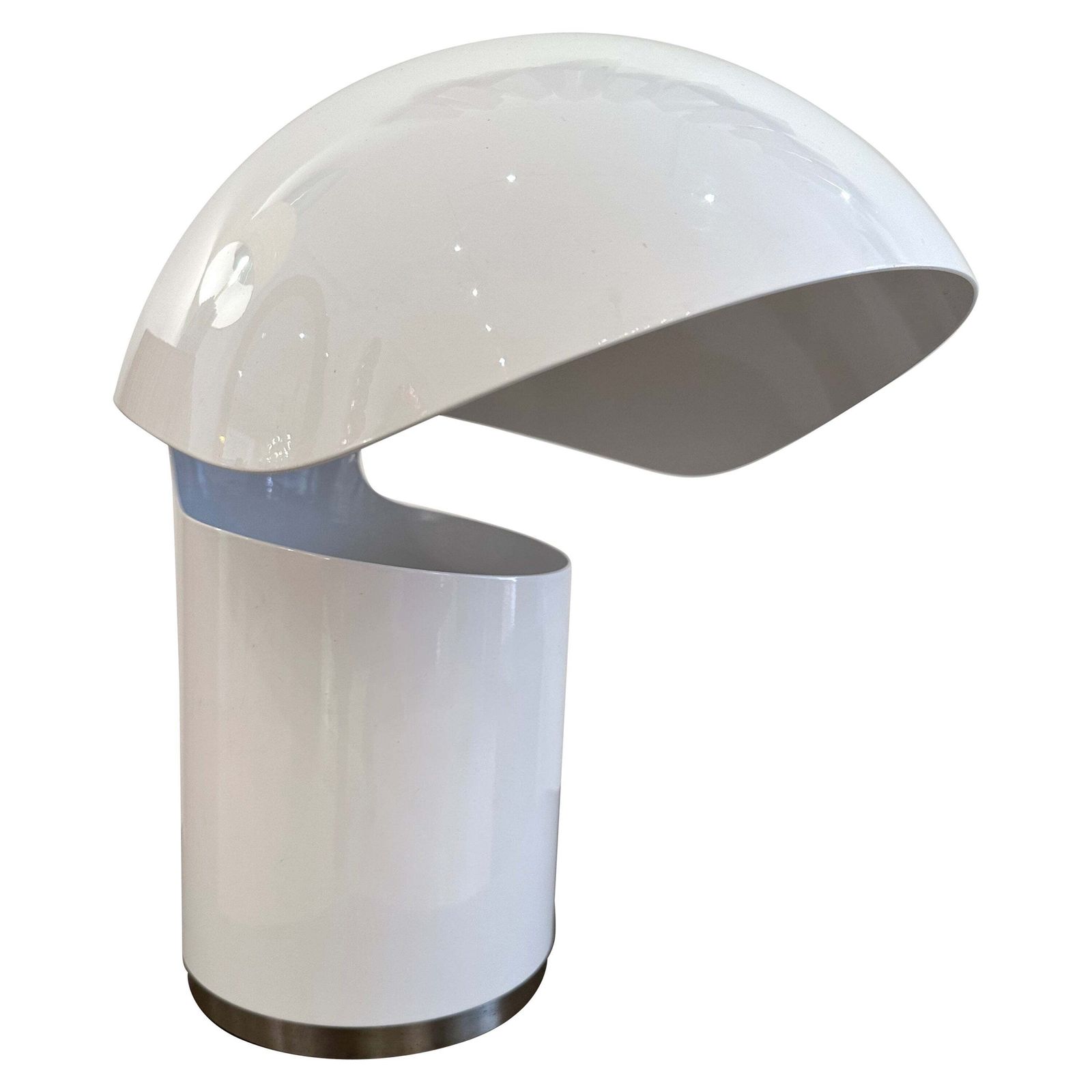 Space Age Metal Lacquered Table Lamp By Franco Buzzi Ceriani, Italy, 1970s