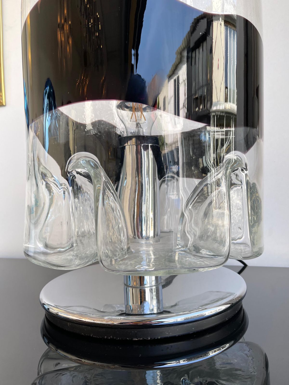 Casper Lamp Murano Glass And Metal By Toni Zuccheri For Veart, Italy, 1980s photo furniture