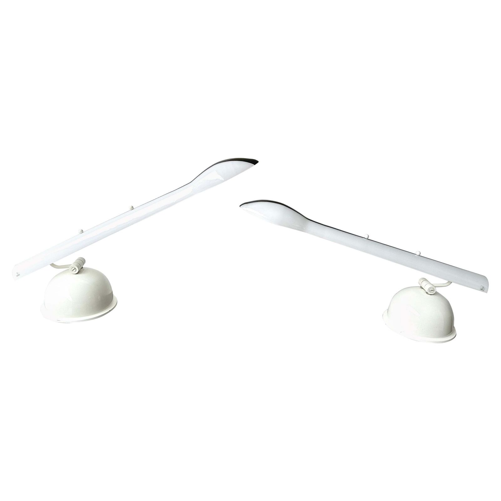 Pair Of Lamps Murano Glass And Metal By Itre, Italy, 1980s