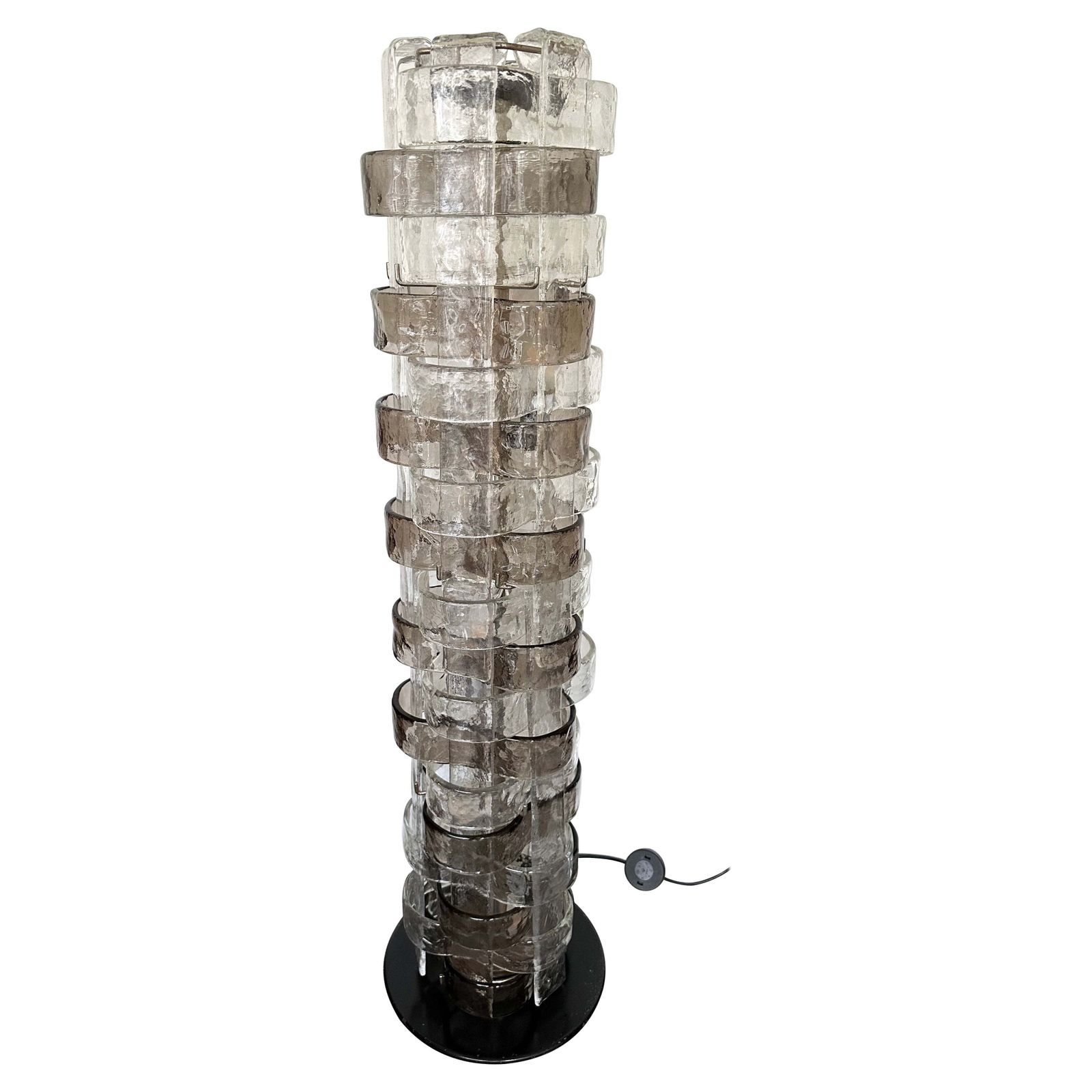 Floor Lamp Lt378 Murano Glass By Carlo Nason For Mazzega, Italy, 1970s