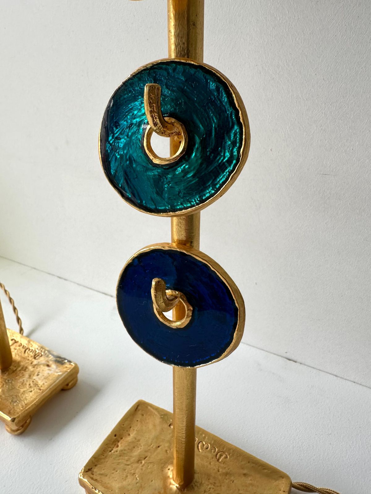 Pair Of Lamps By Nicolas Dewael For Fondica, France, 1990s photo vintage