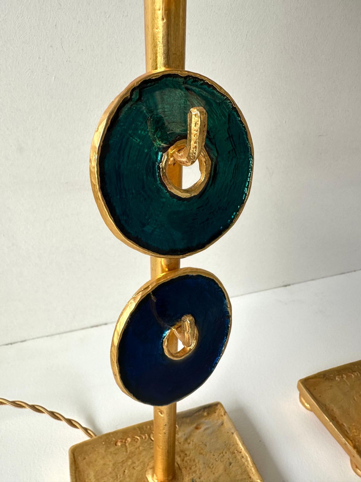 photo for sale Pair Of Lamps By Nicolas Dewael For Fondica, France, 1990s